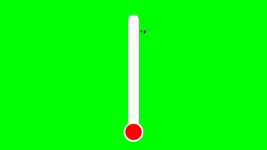 Green screen, temperature rise from thermometer. Suitable for use as an illustration of temperature rise Royalty-Free Stock Footage #1077414515