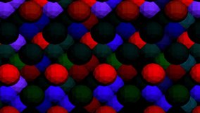 balls blinking in different colors. abstract background. 