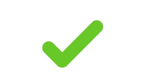 Yes or Checklist Icon with smooth animation