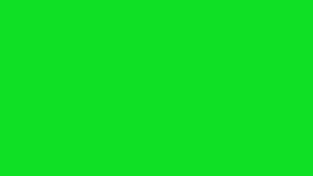 Numbers 1 to 10 Countdown Animation on Green Screen. 4K Render Footage.