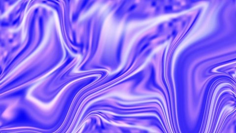 Purple, blue, pink liquid holographic 4K seamless loop video animation background. Animated 3D waving cloth texture background design. Smooth silk cloth surface with ripples and folds in tissue.