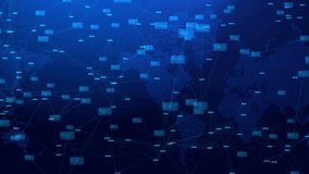 Abstract Digital Glitch technology world map Distorted interface Hacker Background. TV broadcast, web, background, virtual reality, science, networks, big data. signal error, fail. - Powered by Shutterstock - Get 15% off with code: PIKWIZARD15