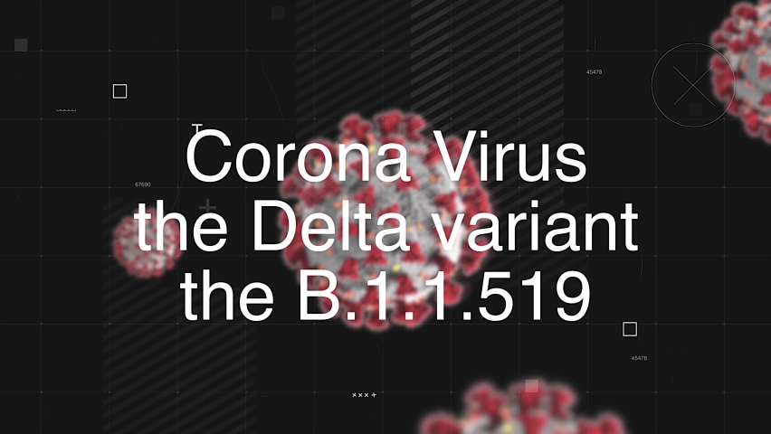 corona virus delta variant animated video text india . Royalty-Free Stock Footage #1077461429