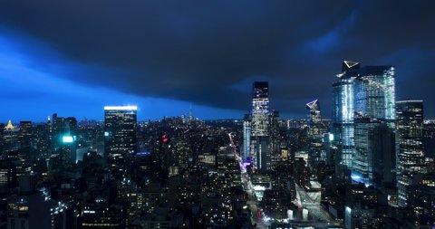 New York City Thunderstorm Lightning Timelapse Stock Footage Video (100 ...