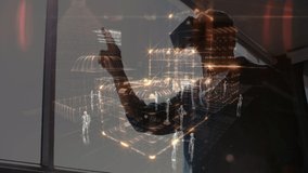 Animation of financial data processing over businessman using vr headset. global business, connections, digital interface and technology concept digitally generated video. - Powered by Shutterstock - Get 15% off with code: PIKWIZARD15