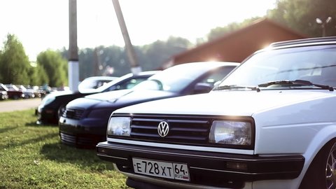 Voronezh, Russia - July 14, 2018: Volkswagen Jetta MK2 Stance Project