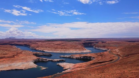 Drone Over Lake Powell in the Afternoon
