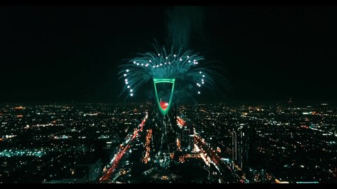Fireworks during riyadh season, 2019, Riyadh-Saudi Arabia