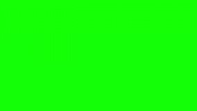Sale stamp sign with flashing effect on green screen
