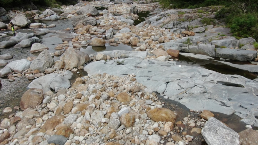River at a valley at Jiri Mountain, South Korea