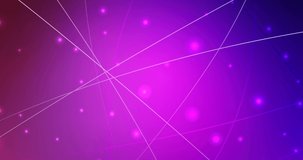 4K looping light purple, pink video sample with colored lines. Moving lines on abstract background with colorful gradient. Clip for mobile apps. 4096 x 2160, 30 fps.