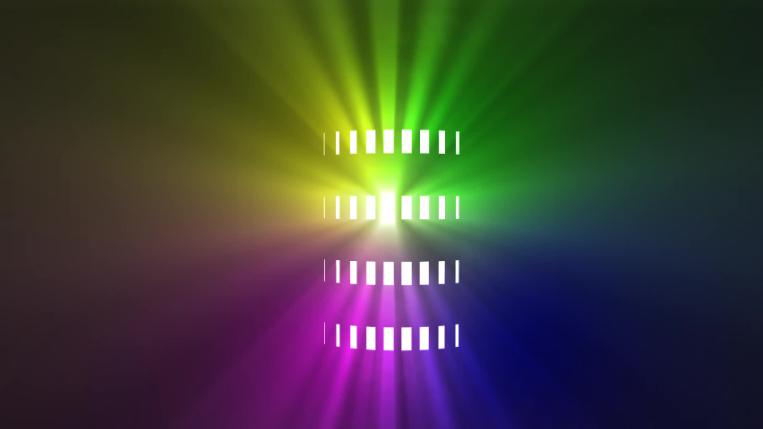 Digital rotating light platform. 3d animation