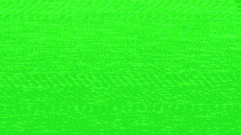 Green screen with VHS interference. Video Damage. Jitter, defects, noise and artifacts on the old TV screen. Analog Abstract Digital Animation. VHS tape.