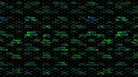 Happy New Year. Congratulations on the holiday. Congratulations lettering in different fonts. Lots of words in a 3D environment. - Powered by Shutterstock - Get 15% off with code: PIKWIZARD15