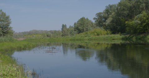 The Ural River in the vicinity of Orenburg