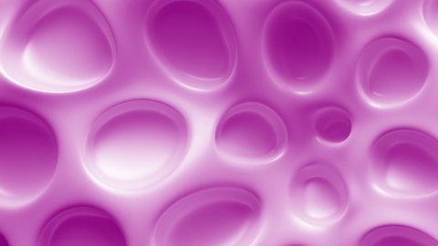 Abstract Organic Dimple Surface Loop 1 Light Pink: smooth clean glossy pink surface with rounded holes. Abstract biology concept. Organic sponge surface. Enlarged pores. Seamless loop. 
