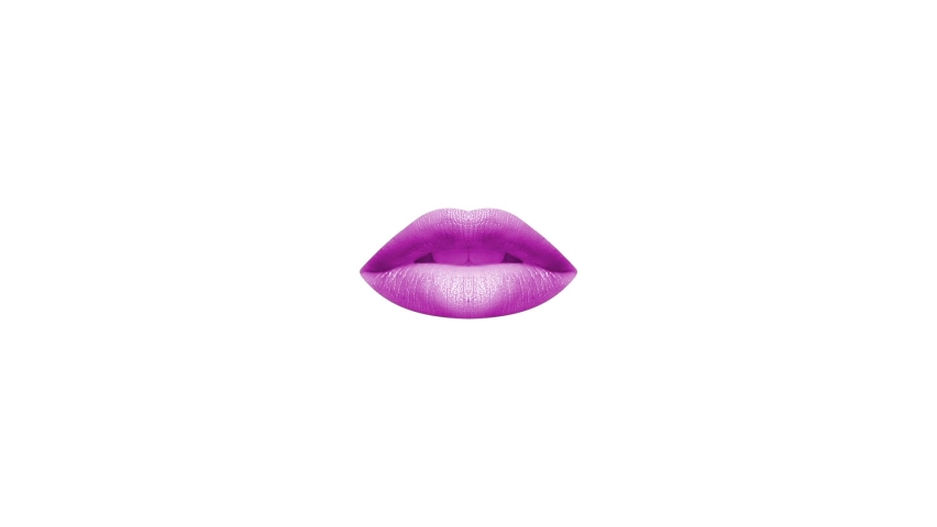 Minimal Lips Motion Design Art. Stock Footage Video (100% Royalty-free ...