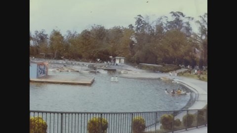 MEXICO CITY, MEXICO OCTOBER 1974: Floating Gardens of Xochimilco in 70's