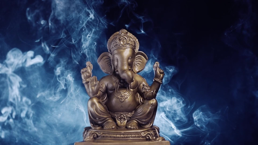 Lord Ganesha sculpture, Ganesha Festival Royalty-Free Stock Footage #1077733148