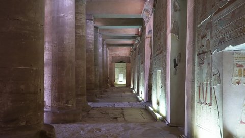 Temple of Seti I in Abydos. Abydos is notable for the memorial temple of Seti I, which contains the Abydos of Egypt King List from Menes until Seti I's father, Ramesses I. Egypt.