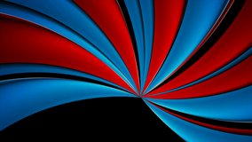 Smooth blue red glossy waves abstract motion background. Seamless looping. Video animation Ultra HD 4K 3840x2160