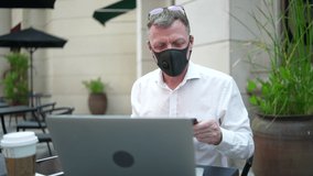 professional businessman in the morning city street urban outdoor lifestyle, adult business man working outside office - Powered by Shutterstock - Get 15% off with code: PIKWIZARD15