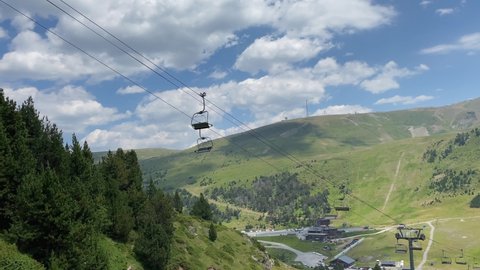 Andorra ski resort during summertime