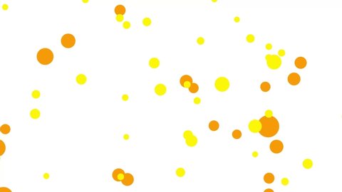 4k background orange Yellow motion bubble