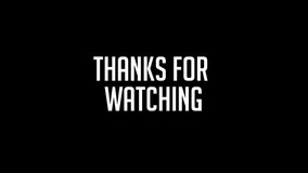 Thanks for watching Simple Editable video with Black Background - Powered by Shutterstock - Get 15% off with code: PIKWIZARD15