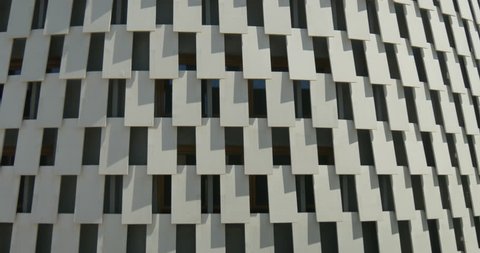 Architectural white metal tile pattern