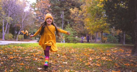 Happy Little Kid Laughing Playing Falling Stock Footage Video (100%