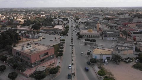 aerial views of the various streets and beaches of Tripolia in Libya