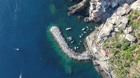 Small port in Riomaggiore, part of Cinque Terre, Italy, Europe