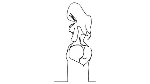 Continuous lines. Sexy ass. Soft butt. Turn around and donkey. Elastic hips. Tall girl. Long legs. Girl on heels. Sporty figure. Fitness model.