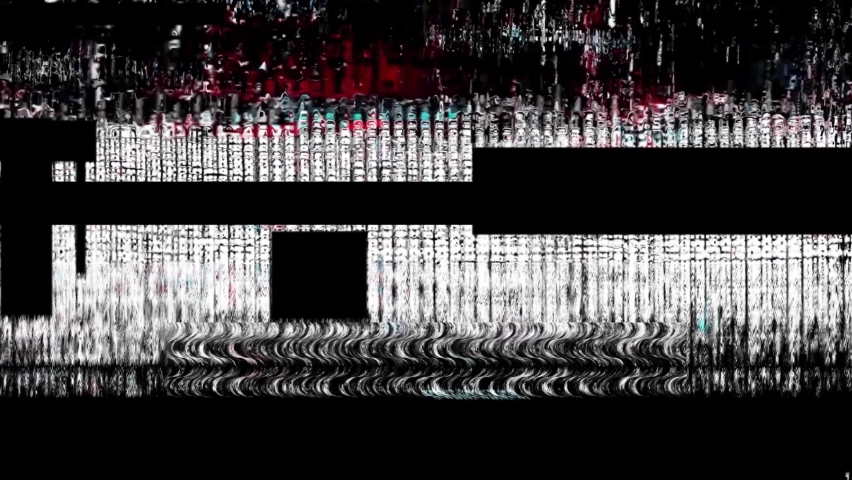 Glitch noise static television VFX pack. Visual video effects stripes background,tv screen noise glitch effect.Video background, transition effect for video editing. Royalty-Free Stock Footage #1077978917