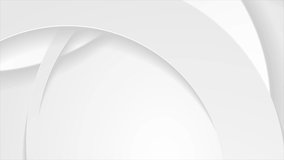 Abstract geometric background with grey paper circles. Corporate technology minimal motion design. Seamless looping. Video animation Ultra HD 4K 