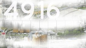 Digital composition of increasing numbers against view of cityscape. social media networking and technology concept - Powered by Shutterstock - Get 15% off with code: PIKWIZARD15