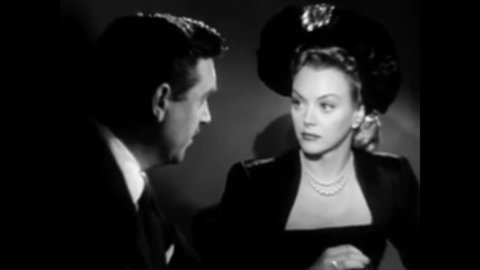 CIRCA 1948 - In this film noir, a woman asks her ex-boyfriend to introduce her to a wealthy man he knows.