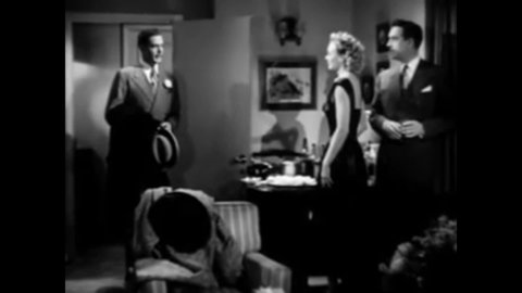 CIRCA 1948 - In this film noir, a woman tells her lover the shallow reasons why she is marrying a richer man.