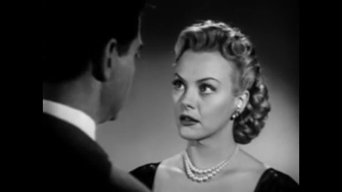 CIRCA 1948 - In this film noir, a man breaks up with his fiance for being fickle.
