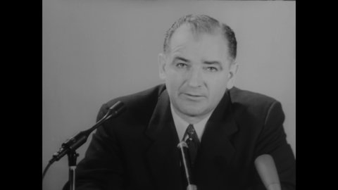 CIRCA 1953 - Senator McCarthy contends that despite Dwight Eisenhower's hopes and President Truman's denials, communism is a hot issue.