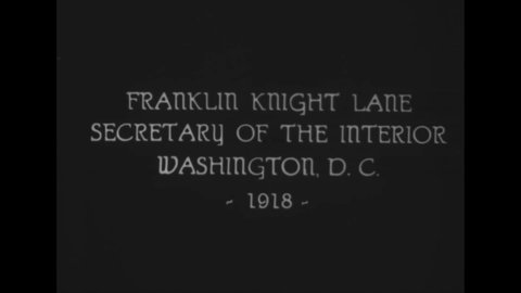 CIRCA 1918 - Secretary Lane works at the Interior Department in Washington DC.