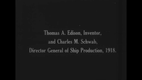 CIRCA 1918 - Thomas Edison meets with steel magnate Charles Schwab, then checks in on his submarine mines in Key West, Florida.