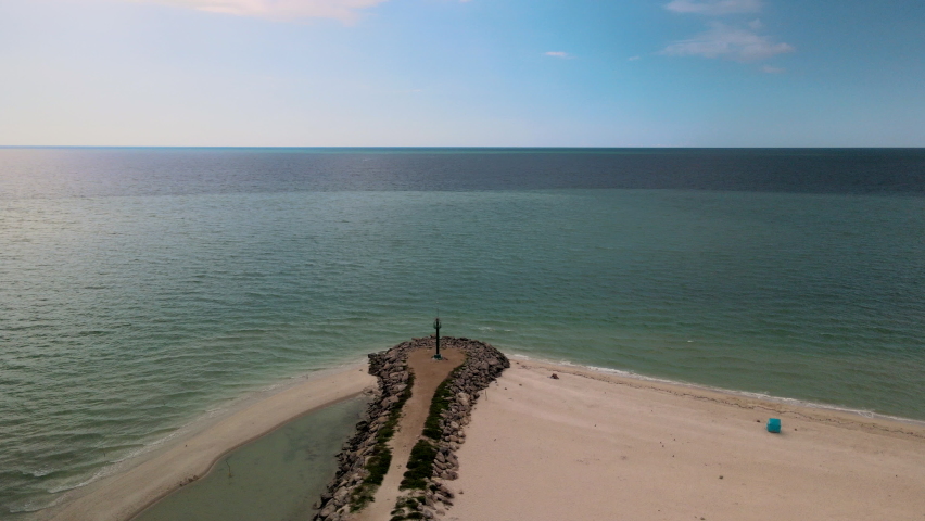 View of Lighthouse and station in Chelem Mexico