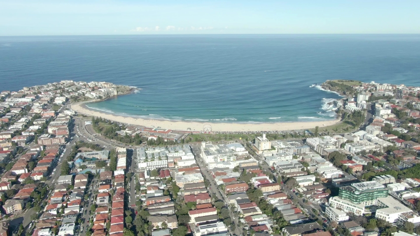 bird's eye view north bondi headland Stock Footage Video (100% Royalty ...