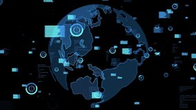 Smart business data analytic technology visualizer abstract . Future global software analyze financial and marketing information . 3D rendering motion graphic. - Powered by Shutterstock - Get 15% off with code: PIKWIZARD15