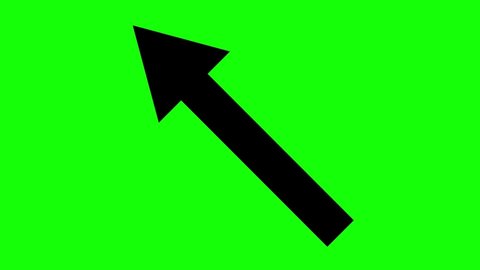 Animated Arrow Pack on Green screen background - Animated Arrow on Chgroma button - All Directions Arrow Collection