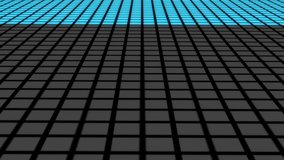 Estonia Flag animated in pixel grid style technology background