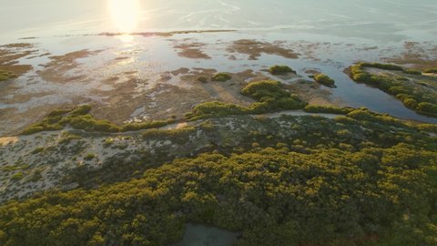 Australia aerial Coastal wetlands Ningaloo Coast Cape Range National Park