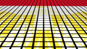 Egypt Flag animated in pixel grid style technology background